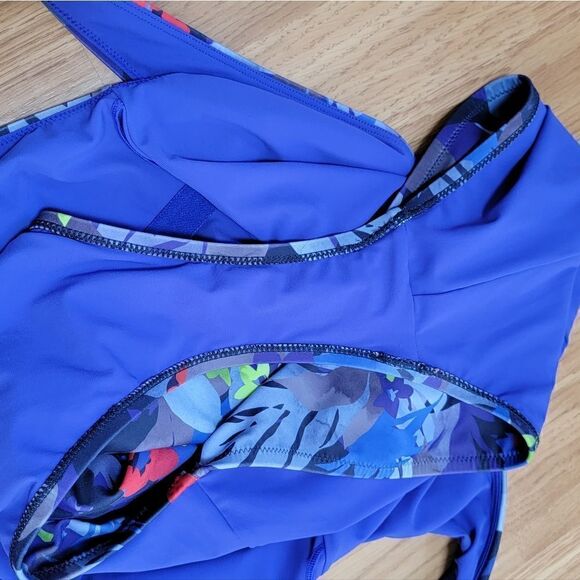 Athleta Twilight Tropical 1-Piece Swimsuit M - Picture 7 of 9